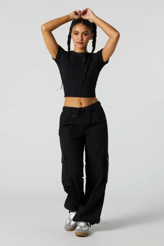 Wide Leg Multi Pocket Cargo Pants sold by Urban Planet