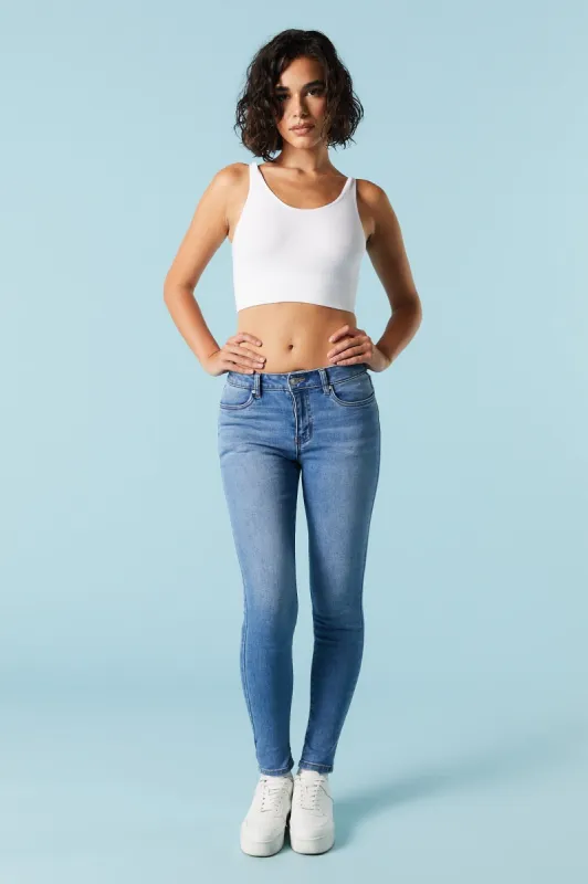 Miami Low Rise Medium Wash Skinny Jean sold by Urban Planet