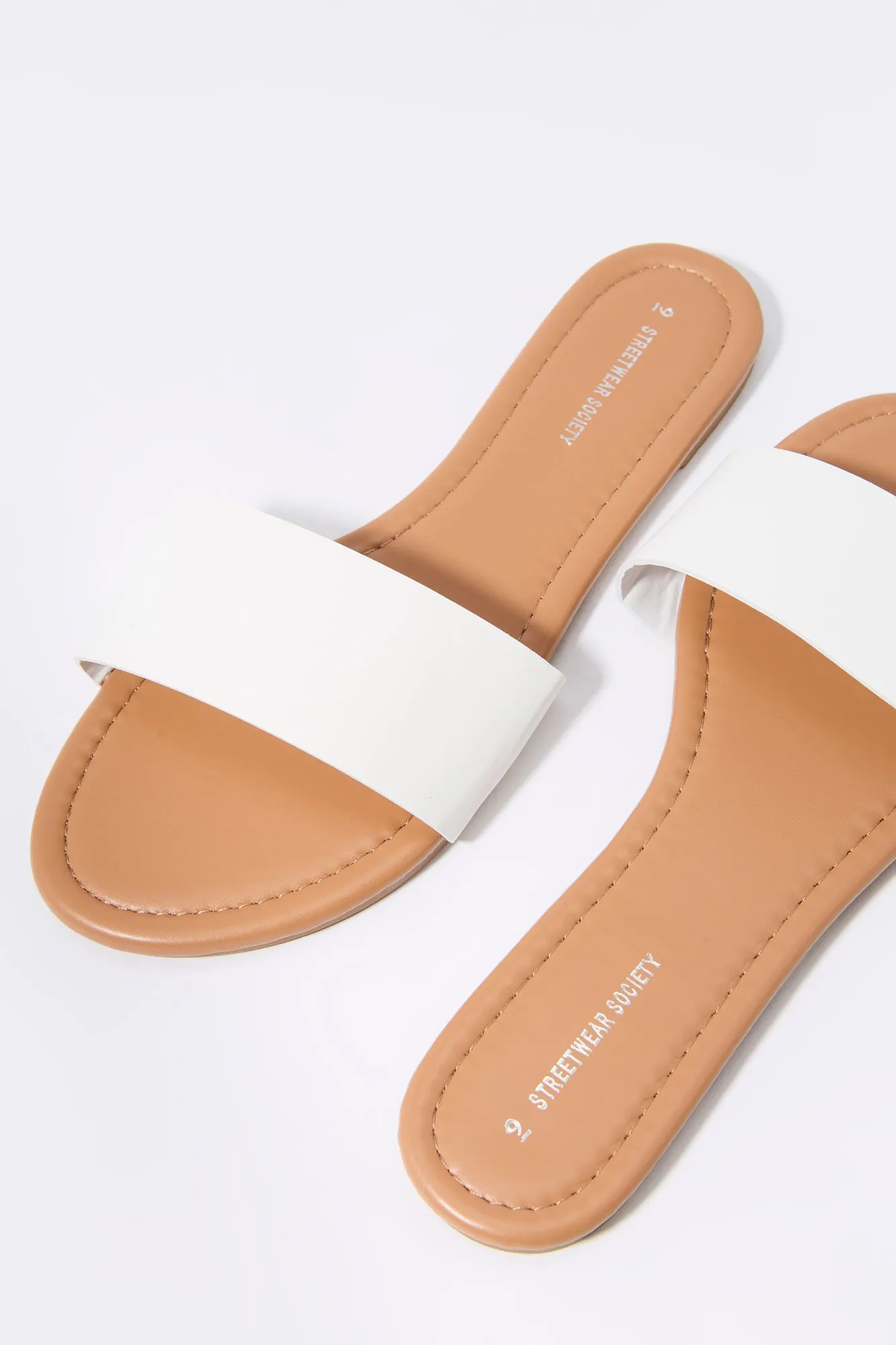 Faux Leather Sandal Slide sold by Urban Planet product image thumbnail 5