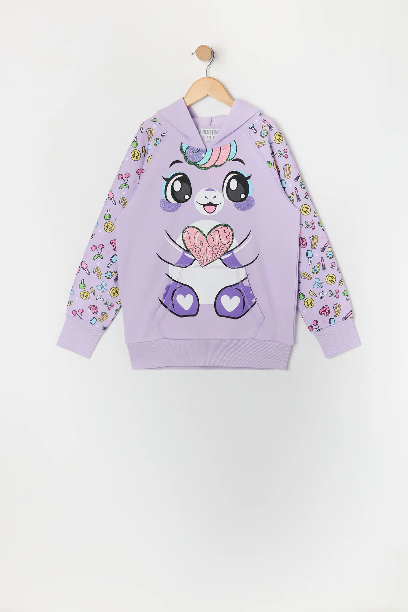 Girls Love Yourself Unicorn Character Hoodie sold by Urban Planet product image thumbnail 2