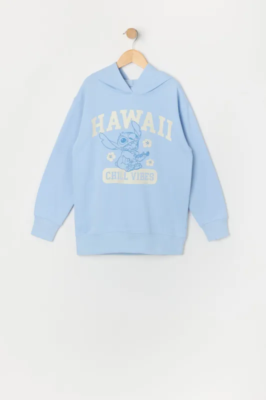 Girls Stitch Hawaii Graphic Fleece Sweatshirt sold by Urban Planet