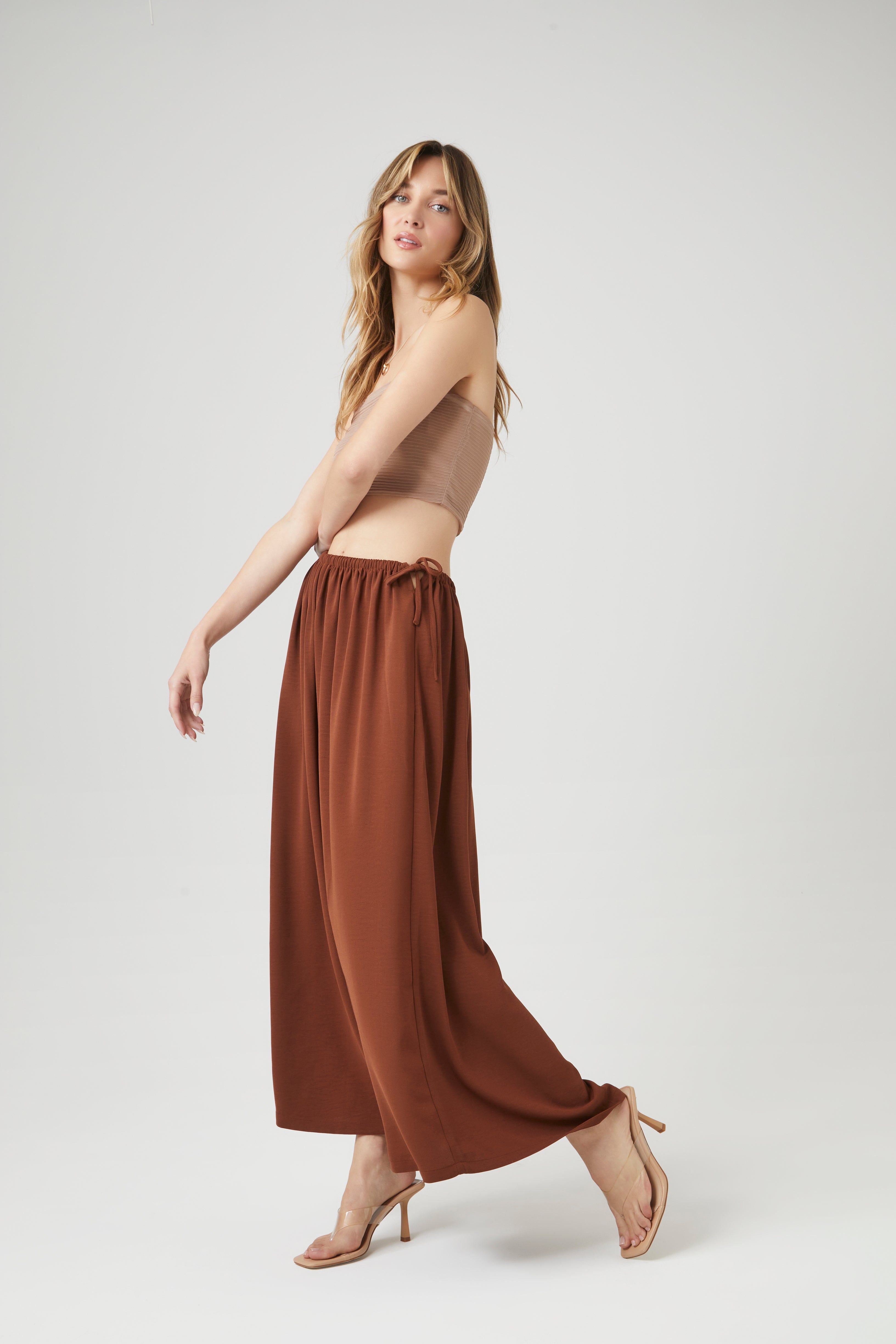 Jupe maxi en crêpe à taille coulissante sold by Urban Planet product image thumbnail 5
