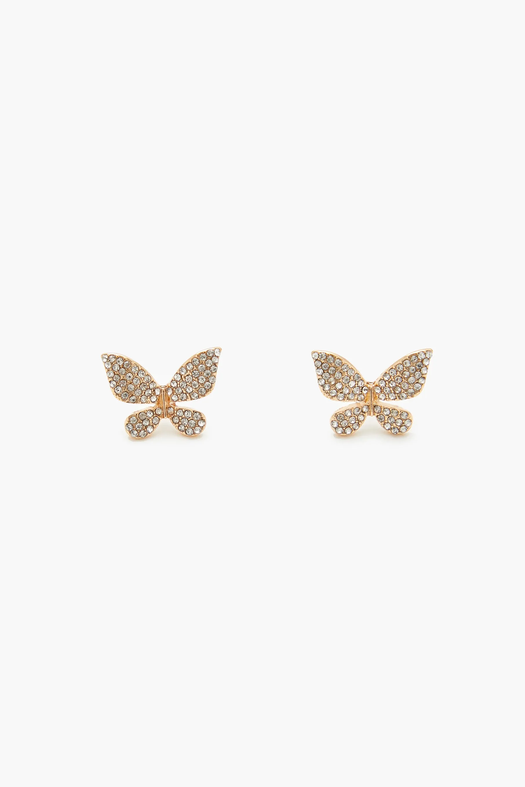 Rhinestone Butterfly Stud Earrings sold by Urban Planet