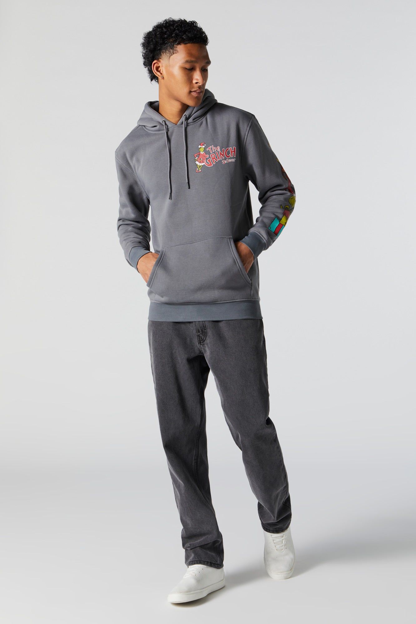 The Grinch Graphic Fleece Hoodie sold by Urban Planet product image thumbnail 3