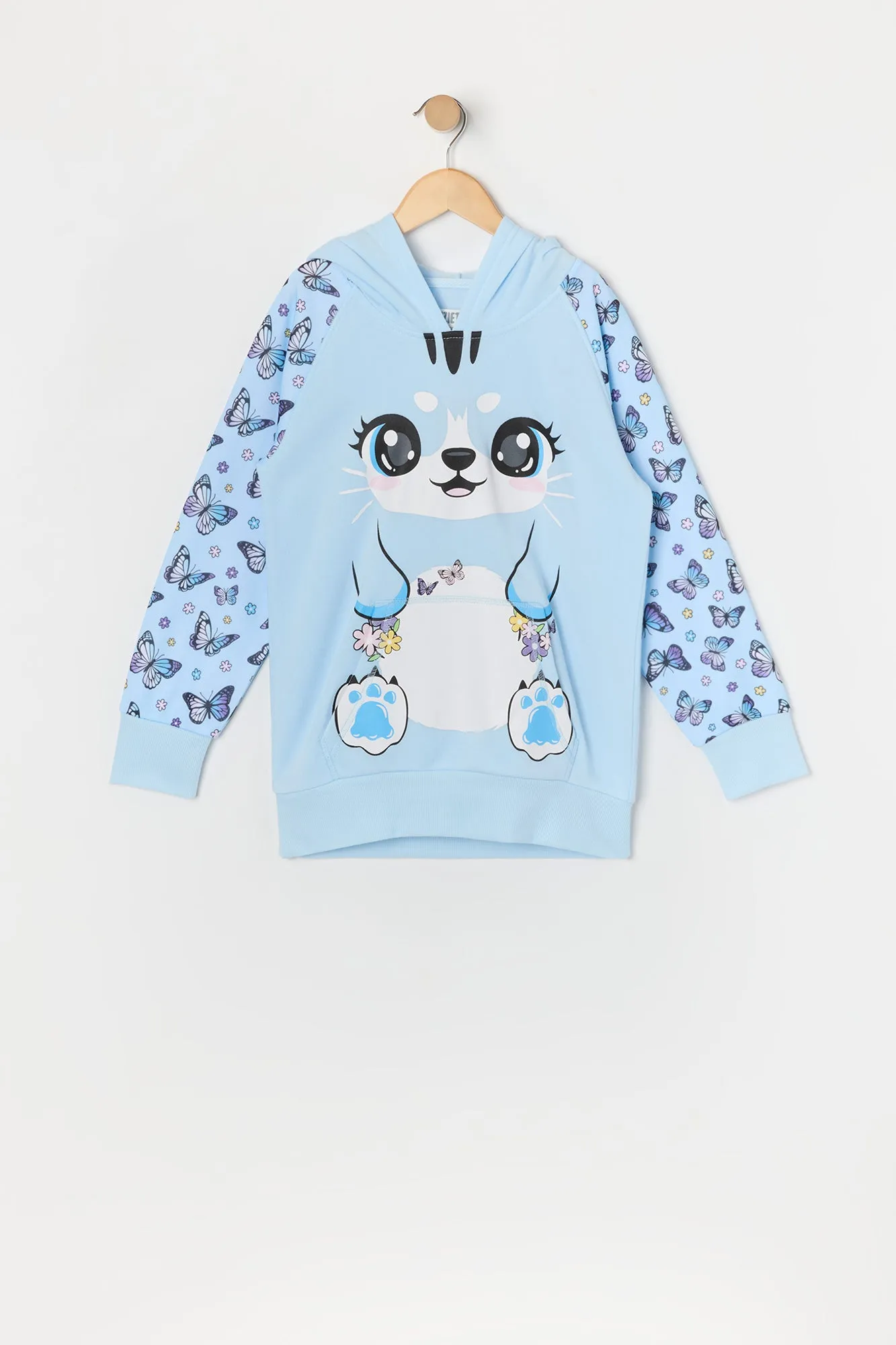 Haut à capuchon Chatlicorne papillon pour fille sold by Urban Planet product image thumbnail 2