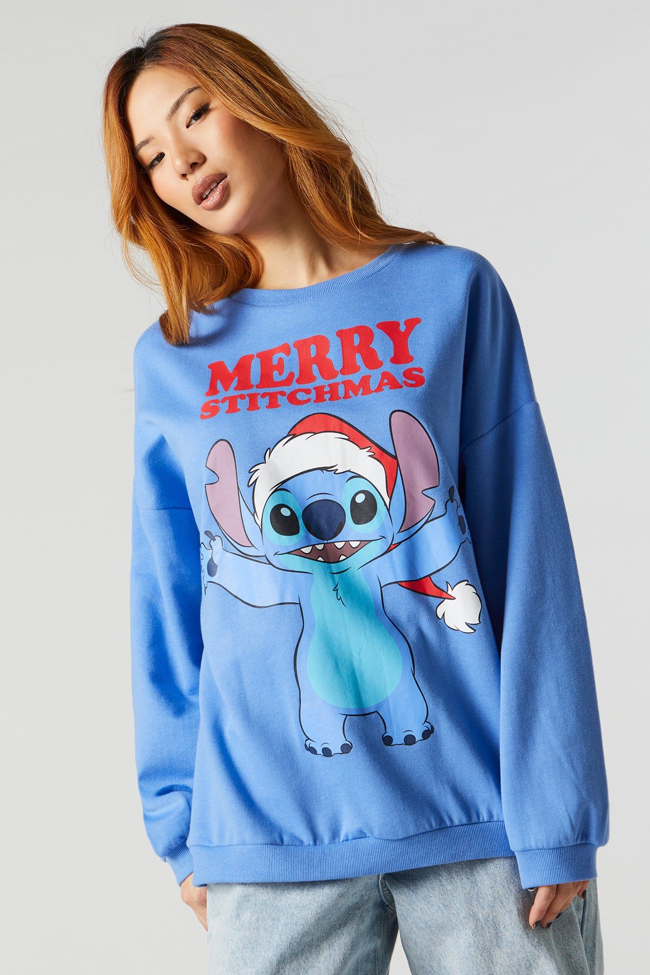 Merry Stitchmas Graphic Fleece Sweatshirt sold by Urban Planet