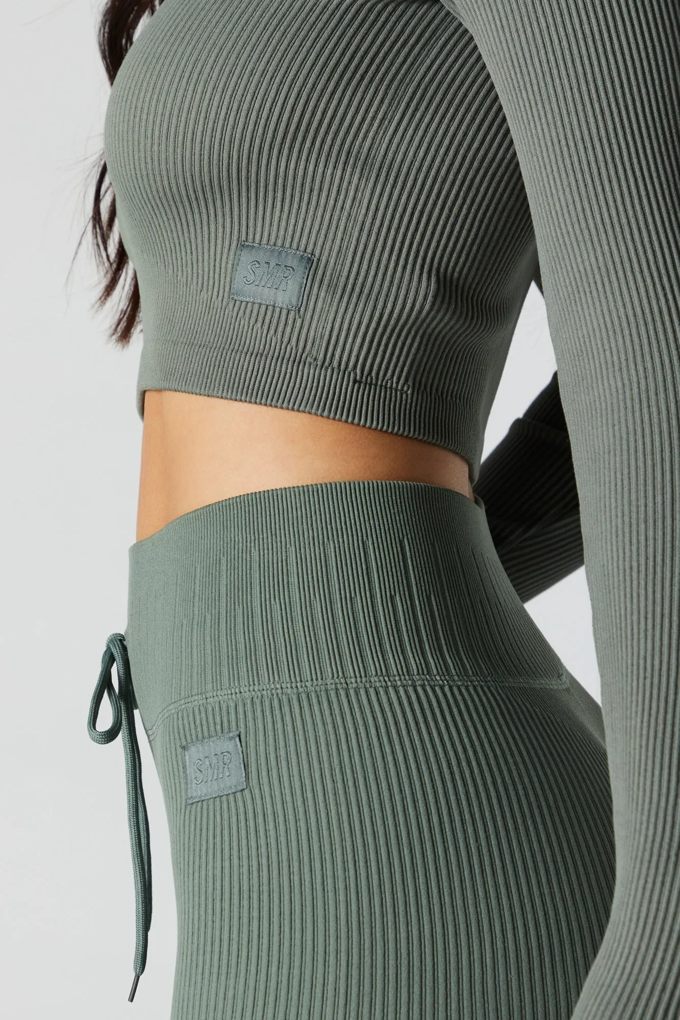 Green Sommer Ray Active Seamless Long Sleeve Top sold by Urban Planet product image thumbnail 4