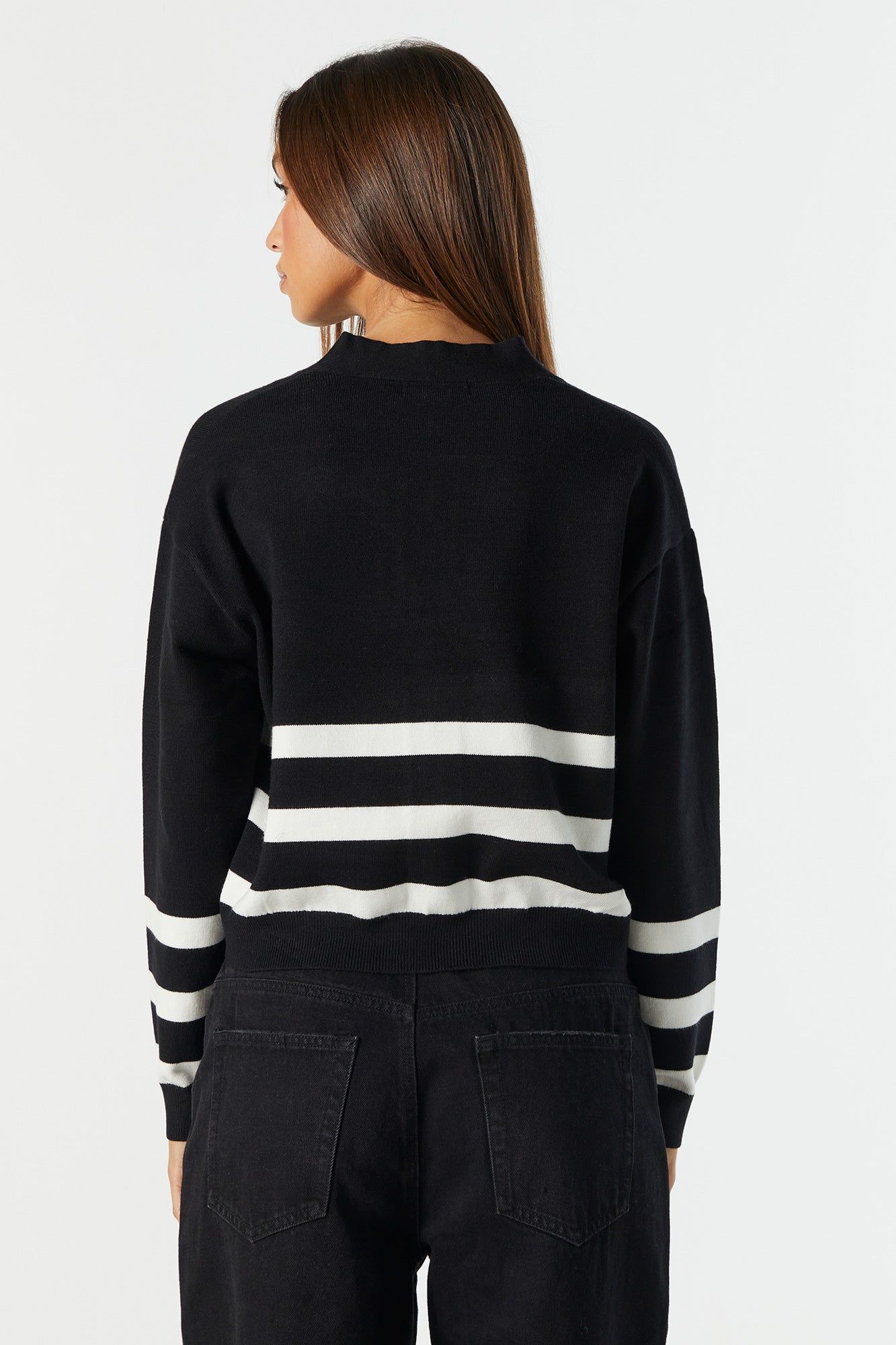 Cardigan boutonné rayé sold by Urban Planet product image thumbnail 5