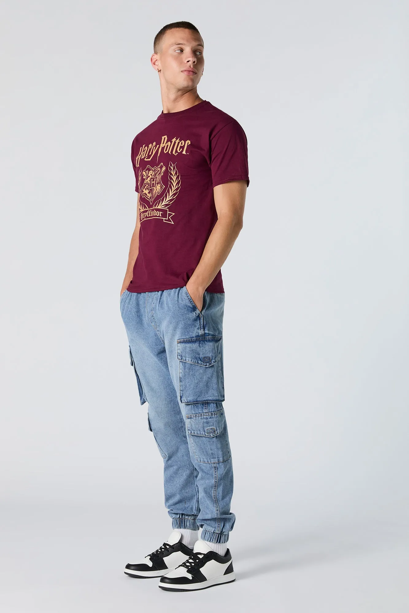 Vintage Wash Denim Cargo Jogger sold by Urban Planet product image thumbnail 2