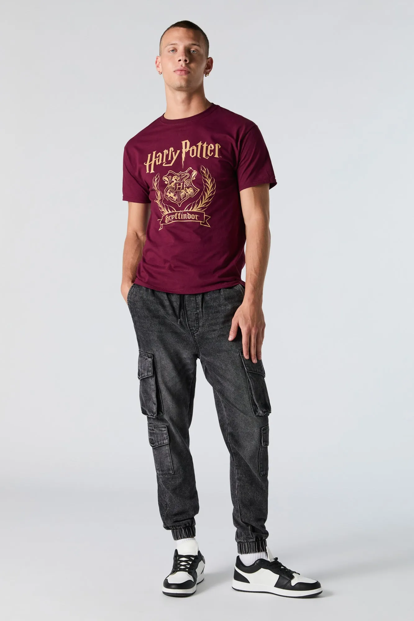 Vintage Wash Denim Cargo Jogger sold by Urban Planet product image thumbnail 5