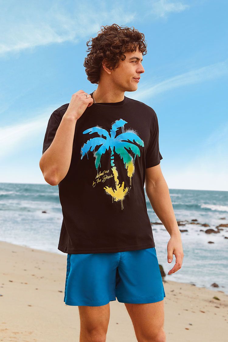 T-shirt à imprimé Meet Me By The Beach sold by Urban Planet product image thumbnail 2