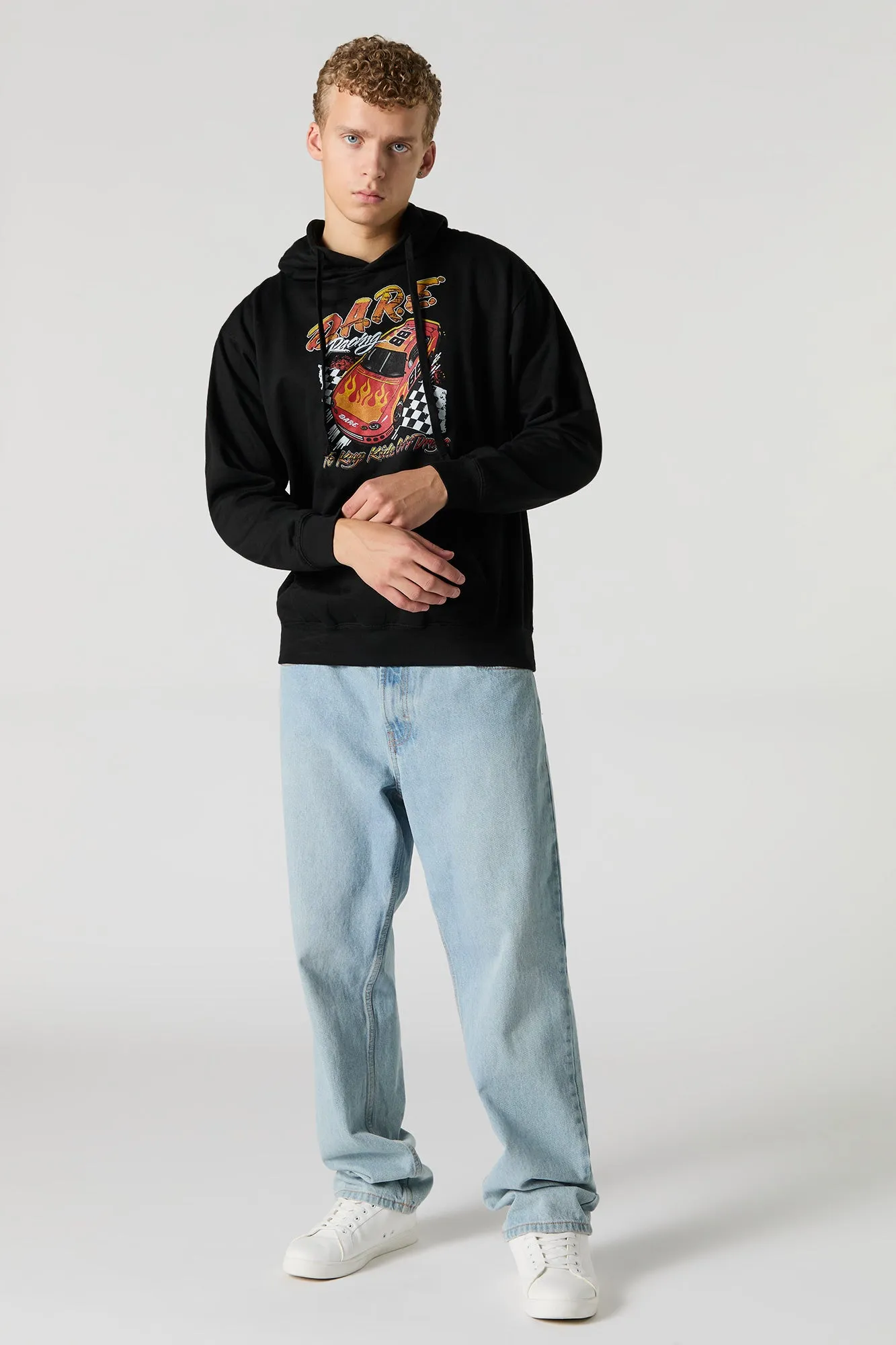 DARE Racing Graphic Fleece Hoodie sold by Urban Planet product image thumbnail 3