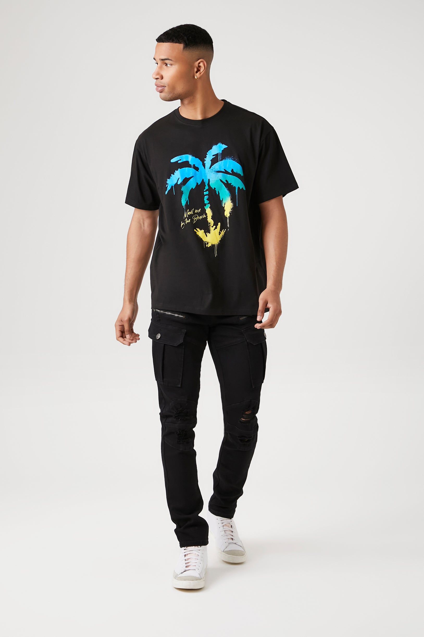 T-shirt à imprimé Meet Me By The Beach sold by Urban Planet product image thumbnail 5