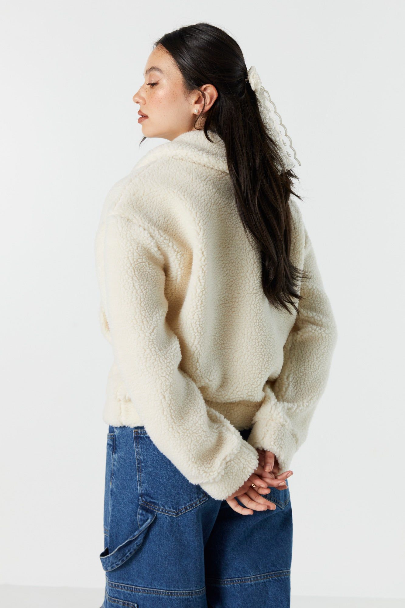 Zip-Up Teddy Coat sold by Urban Planet product image thumbnail 9