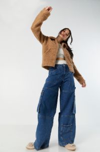 Zip-Up Teddy Coat sold by Urban Planet