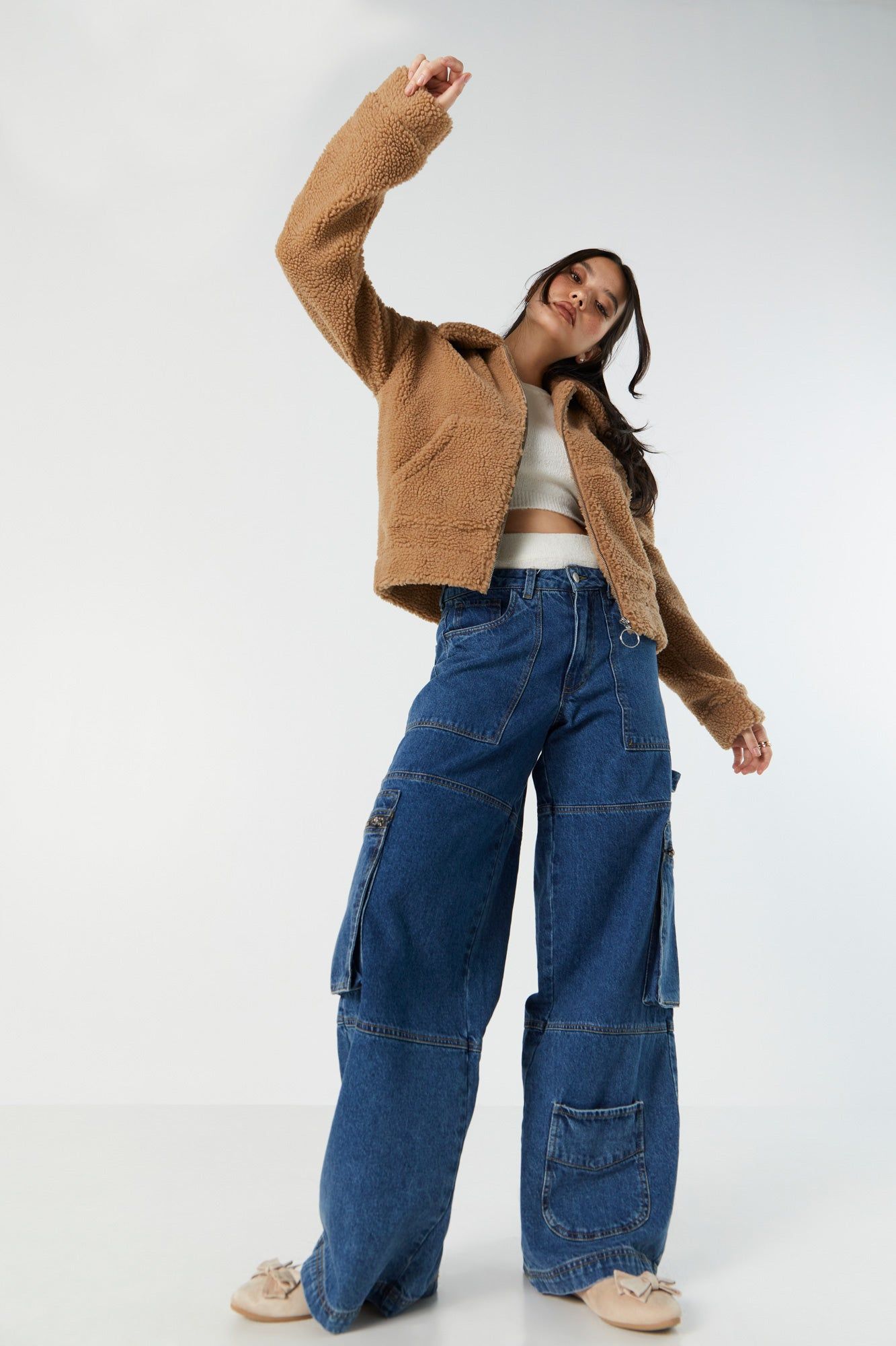 Zip-Up Teddy Coat sold by Urban Planet product image thumbnail 4