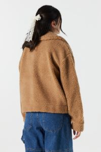 Zip-Up Teddy Coat sold by Urban Planet