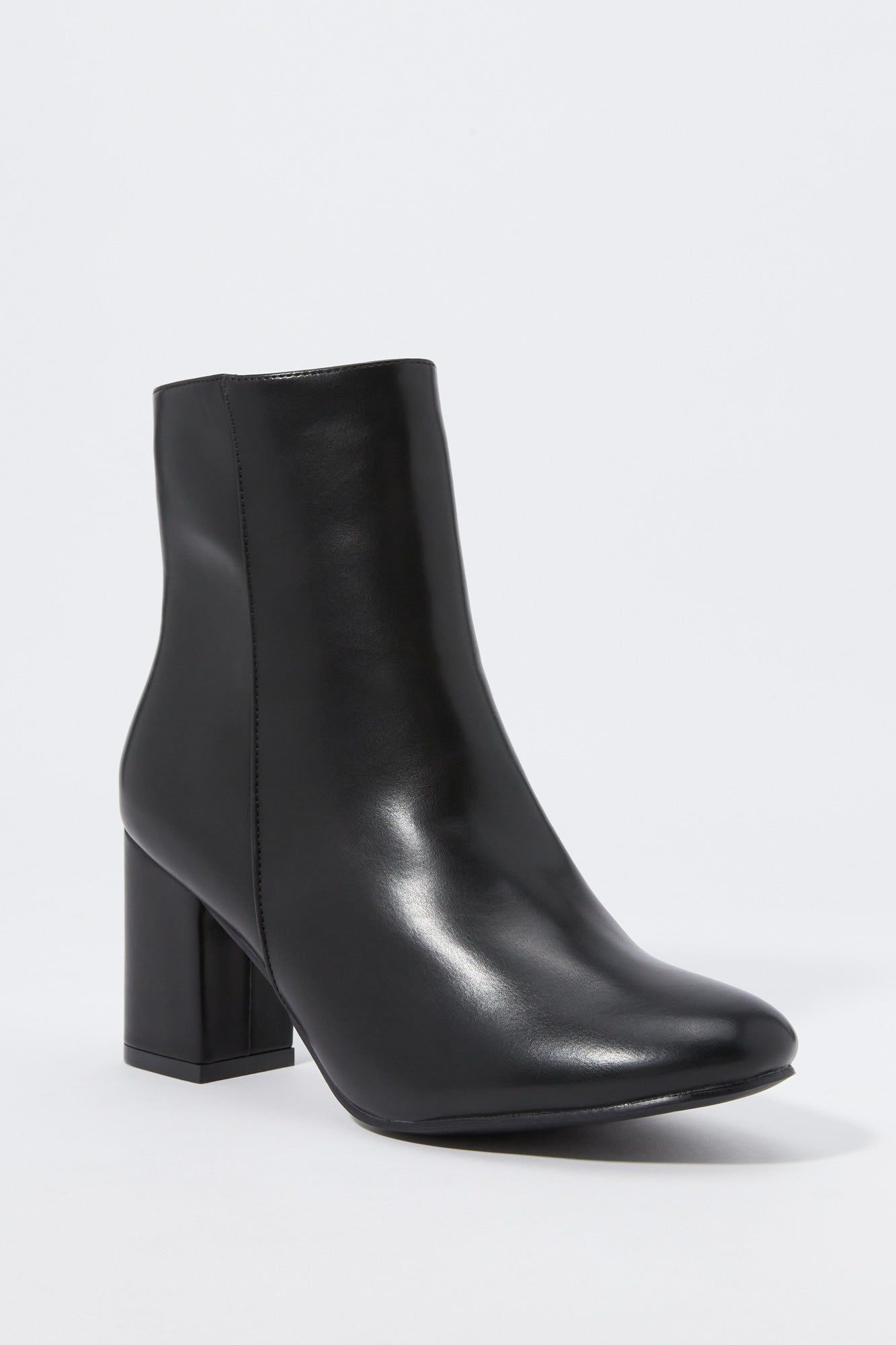 Faux-Leather Heeled Bootie sold by Urban Planet product image thumbnail 3