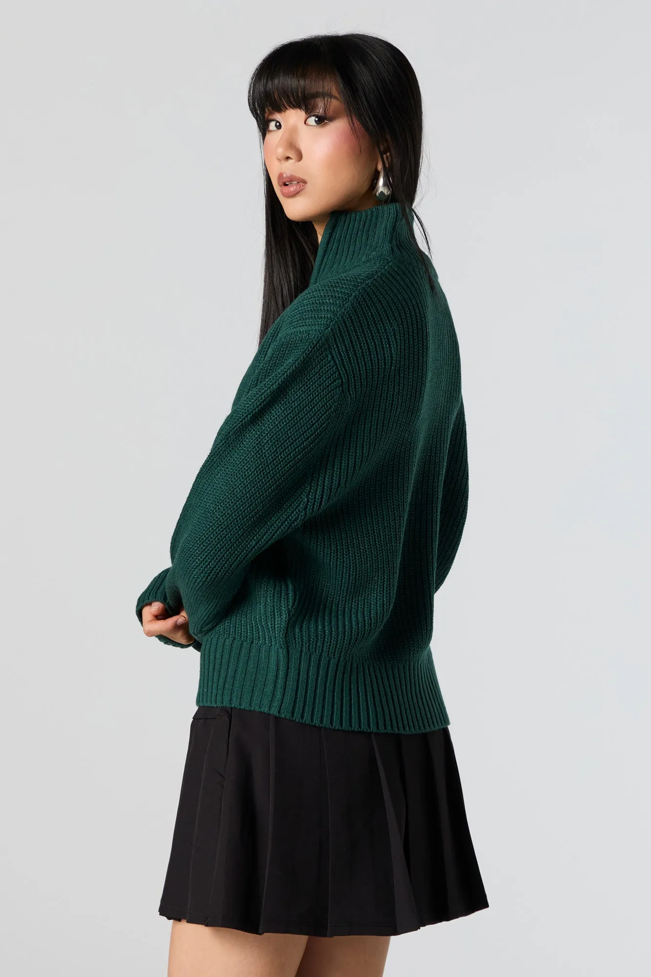 Quarter Zip Knit Sweater sold by Urban Planet product image thumbnail 2