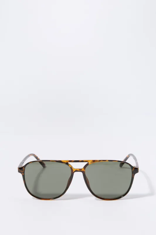 Tortoiseshell Aviator Sunglasses sold by Urban Planet