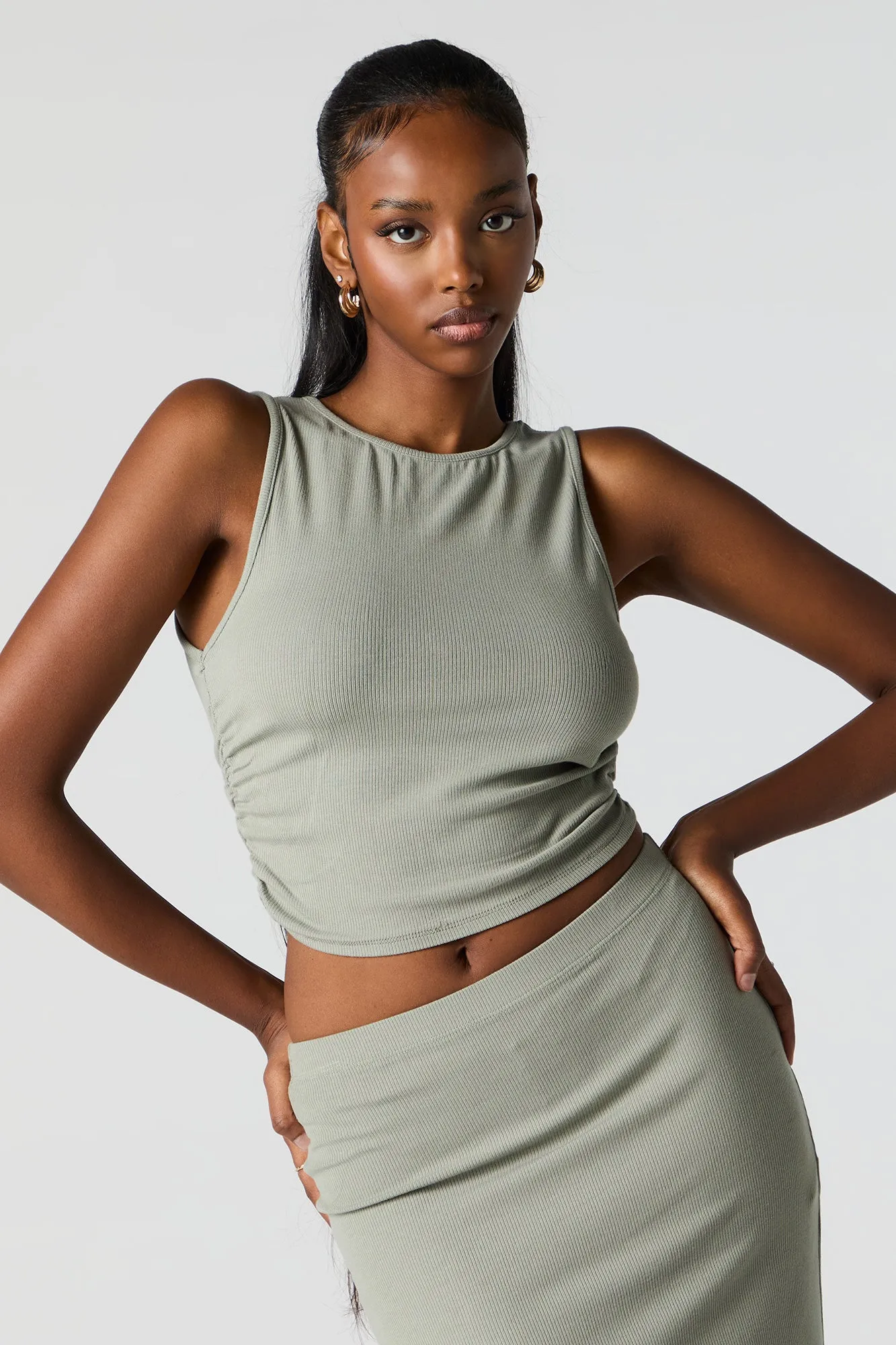 Débardeur côtelé cintré sur les côtés sold by Urban Planet product image thumbnail 4