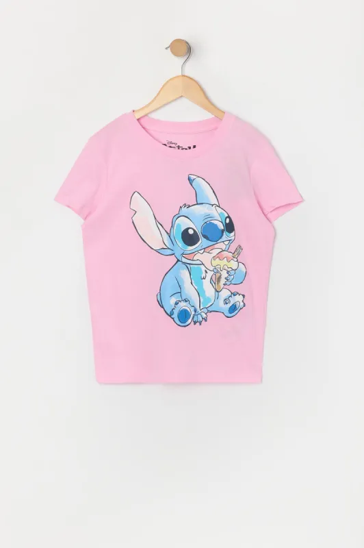 Girls Stitch Ice Cream Graphic T-Shirt sold by Urban Planet