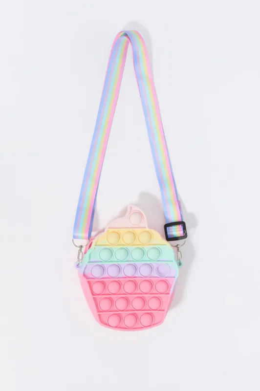 Girls Poppable Cupcake Crossbody Purse sold by Urban Planet