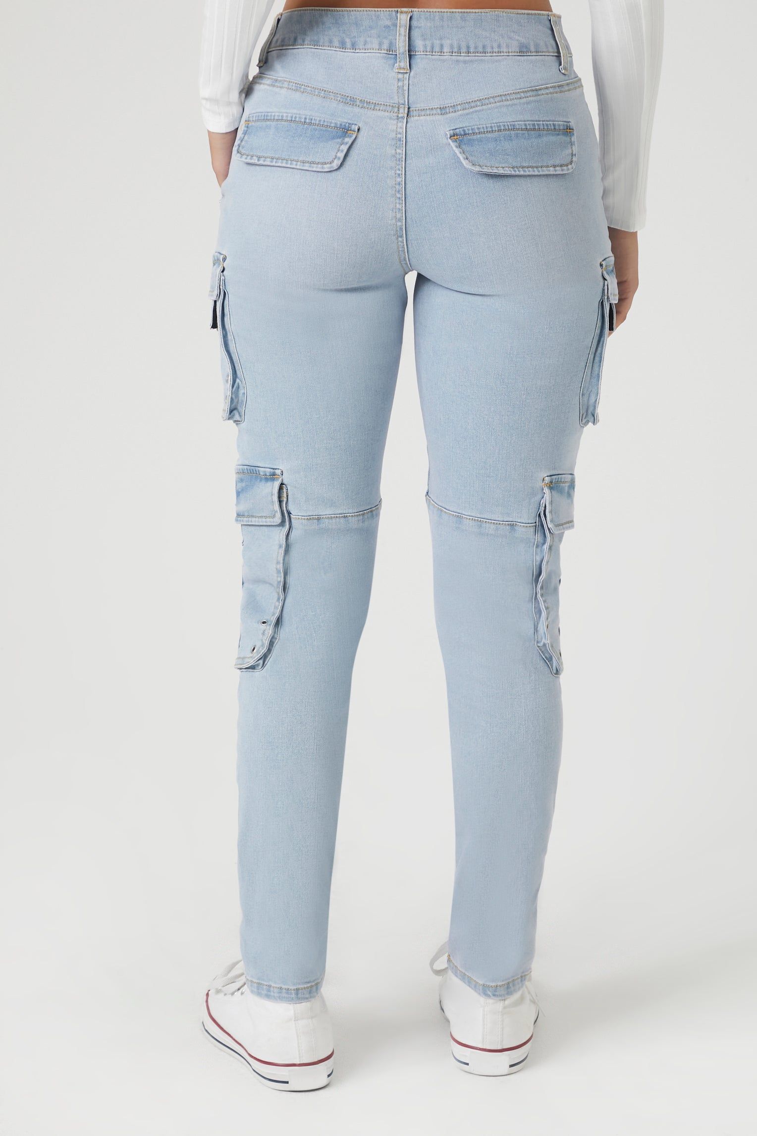 Jean cargo ajusté avec oeillets sold by Urban Planet product image thumbnail 2