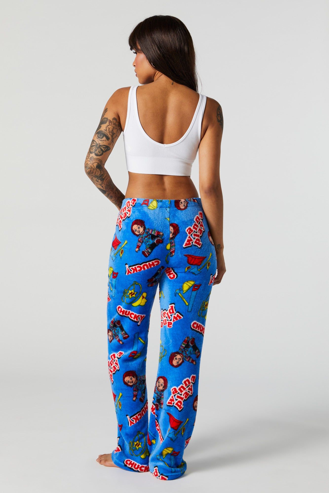 Plush Chucky Print Pajama Pant sold by Urban Planet product image thumbnail 3
