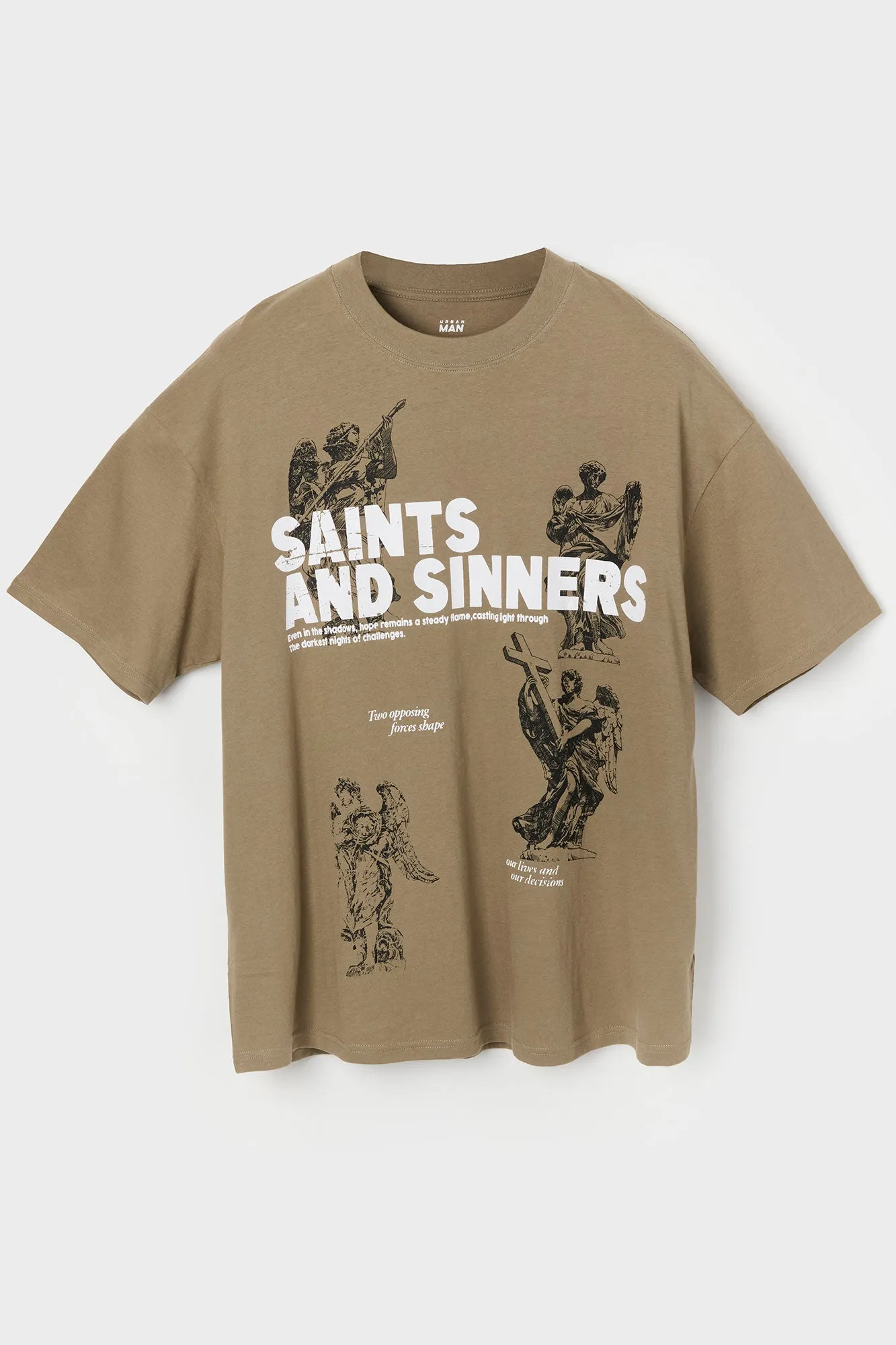 Saints and Sinners Graphic T-Shirt sold by Urban Planet product image thumbnail 4