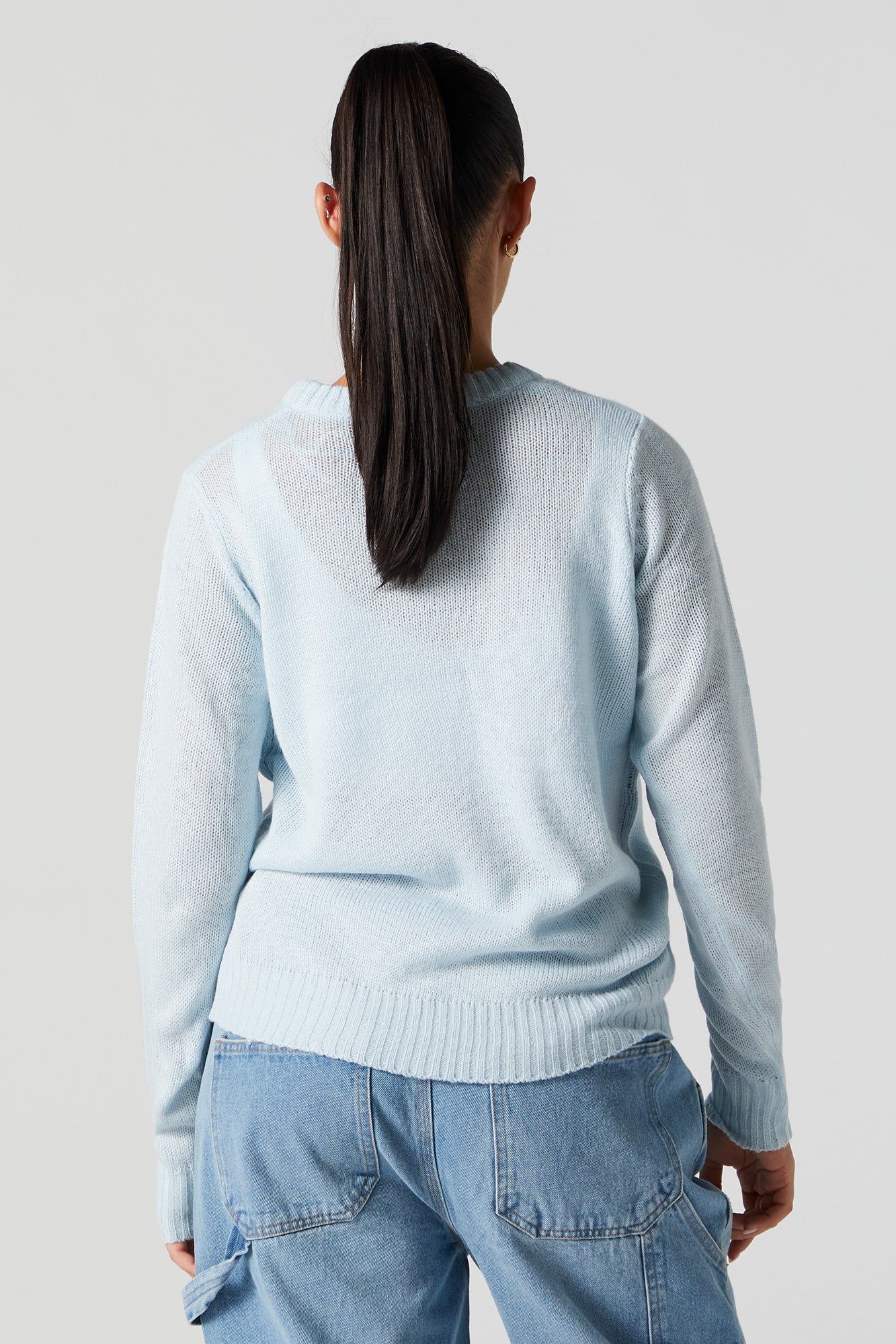 Chandail en tricot de jersey jacquard à imprimé Bonhomme de neige sold by Urban Planet product image thumbnail 4