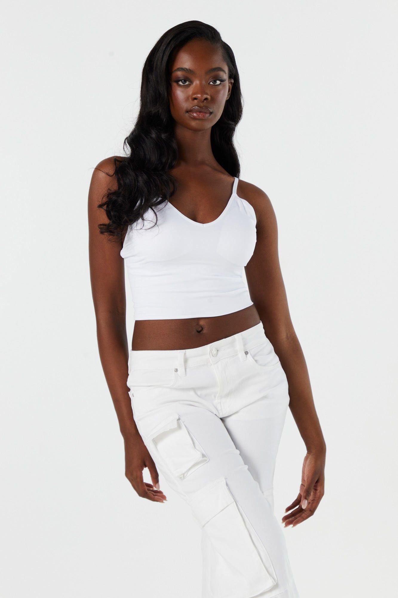 Seamless Padded Cropped Tank sold by Urban Planet product image thumbnail 10