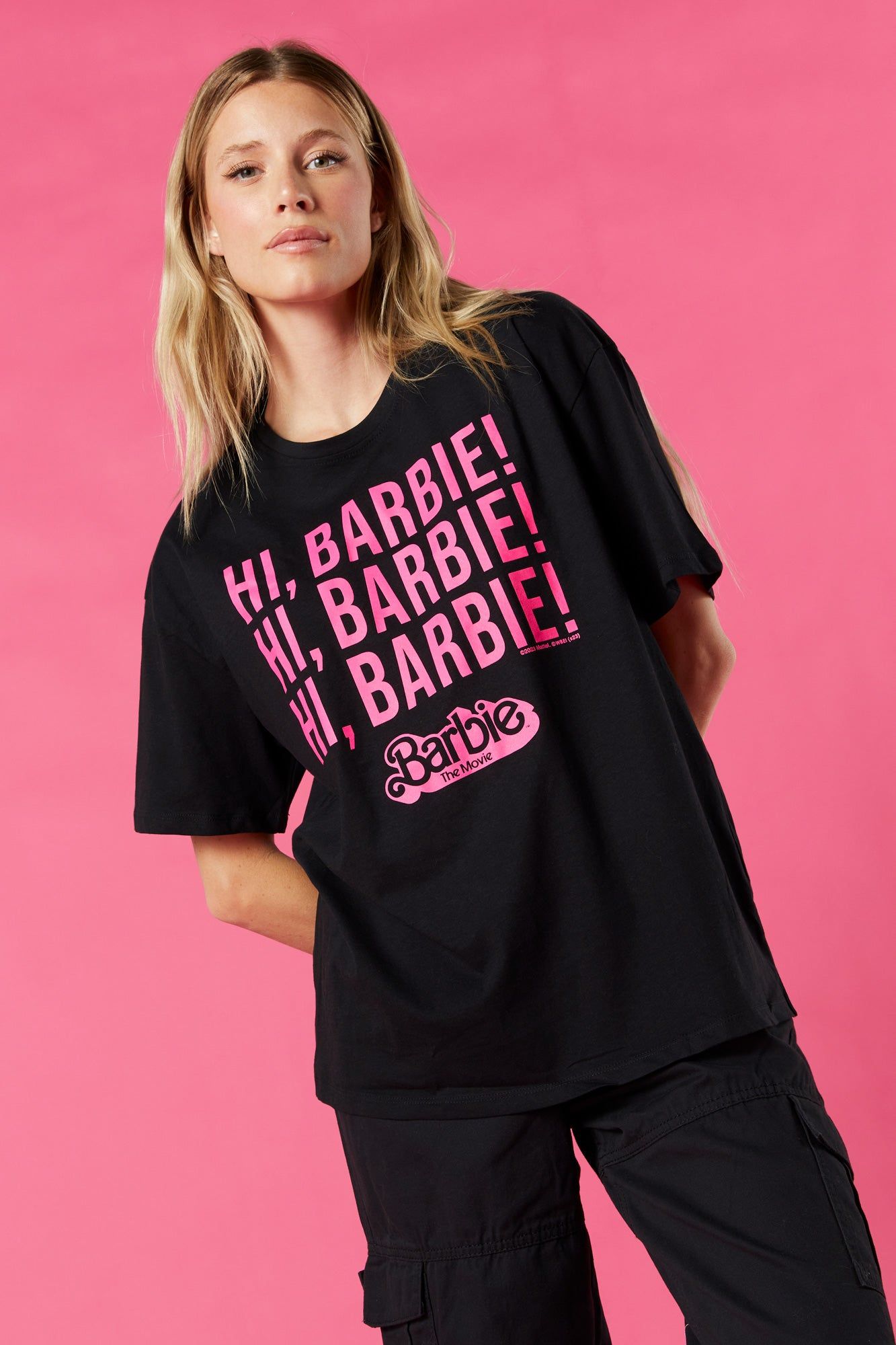 Barbie™ The Movie Black Graphic Boyfriend T-Shirt sold by Urban Planet