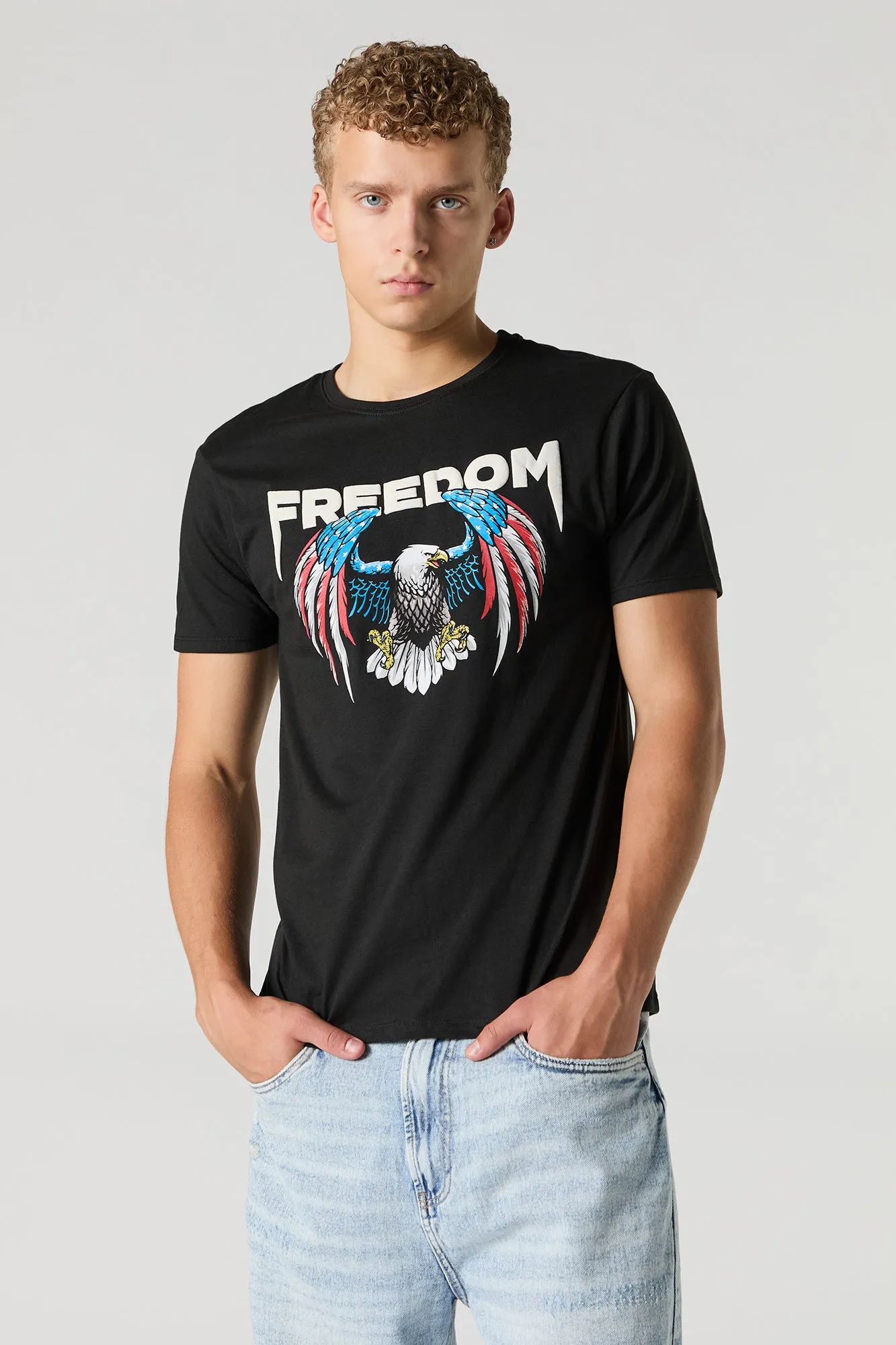 T-shirt à imprimé Freedom sold by Urban Planet
