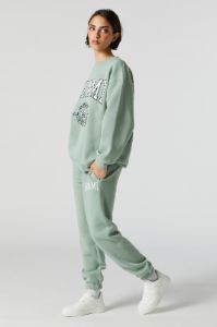 Jogger en molleton avec motif brodé Miami sold by Urban Planet