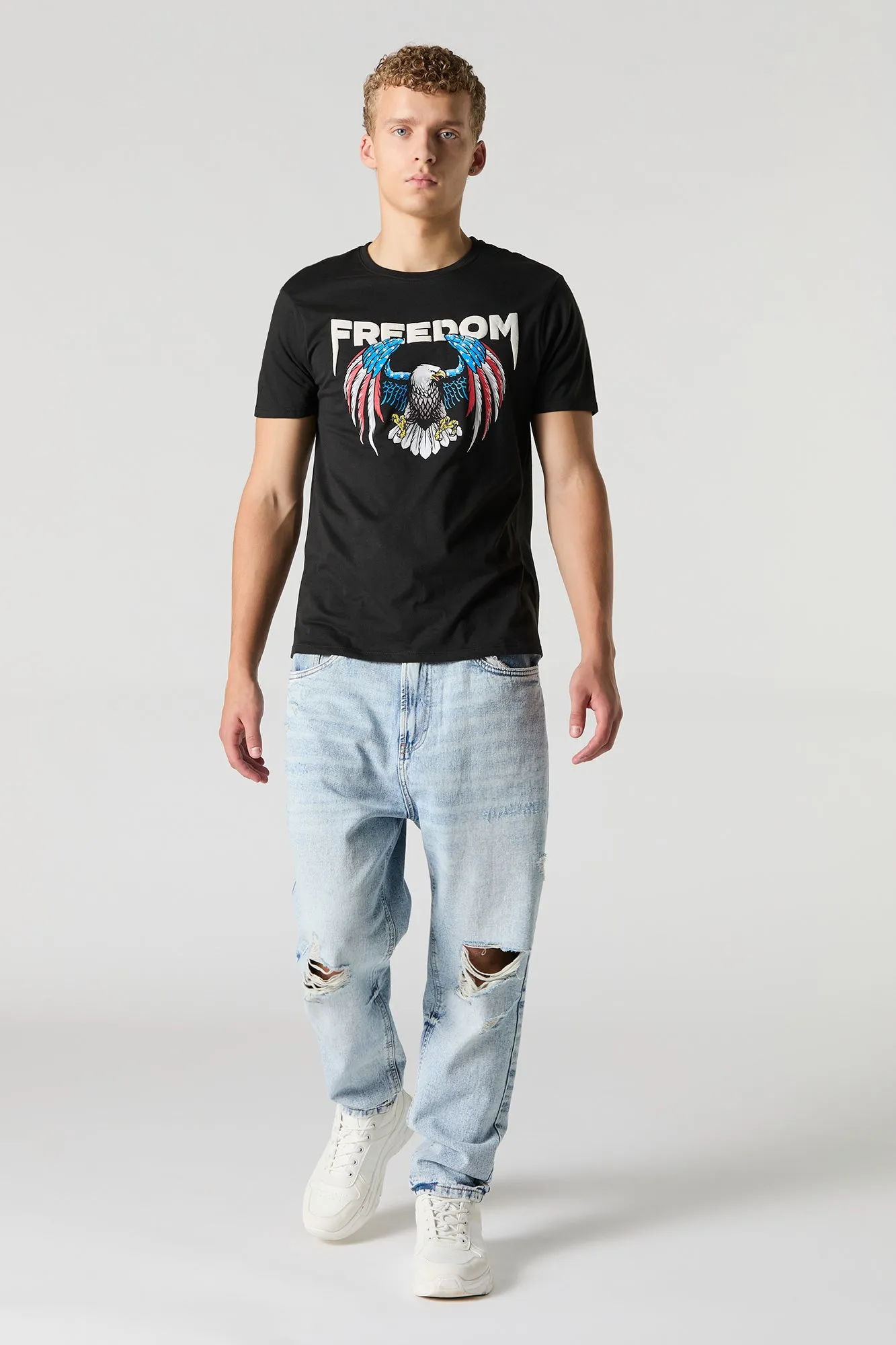 T-shirt à imprimé Freedom sold by Urban Planet product image thumbnail 3