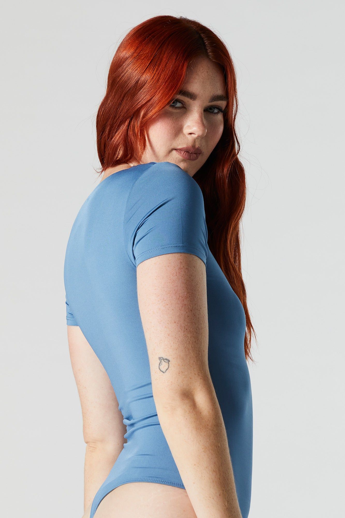 Contour V-Neck Short Sleeve Bodysuit sold by Urban Planet product image thumbnail 2