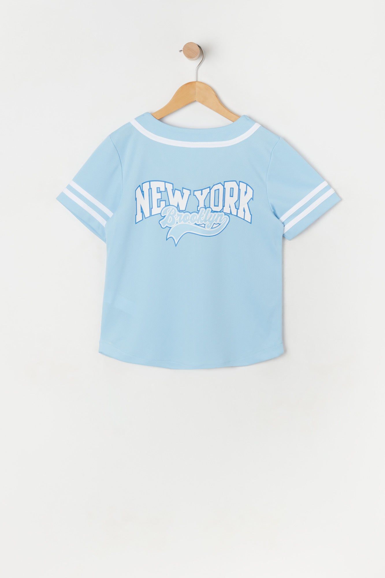 Girls New York Baseball Jersey sold by Urban Planet product image thumbnail 2