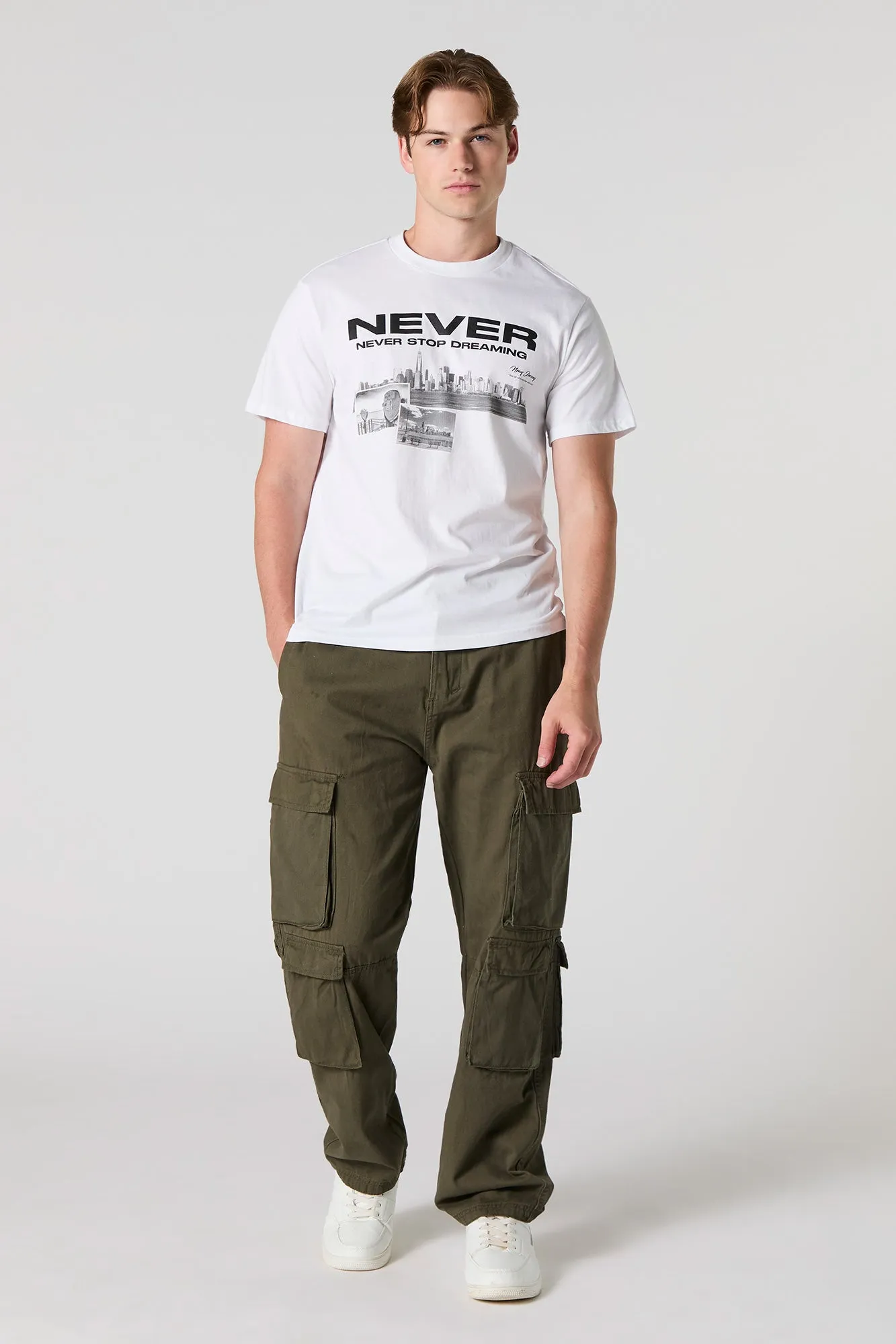 Never Stop Dreaming Graphic T-Shirt sold by Urban Planet product image thumbnail 2