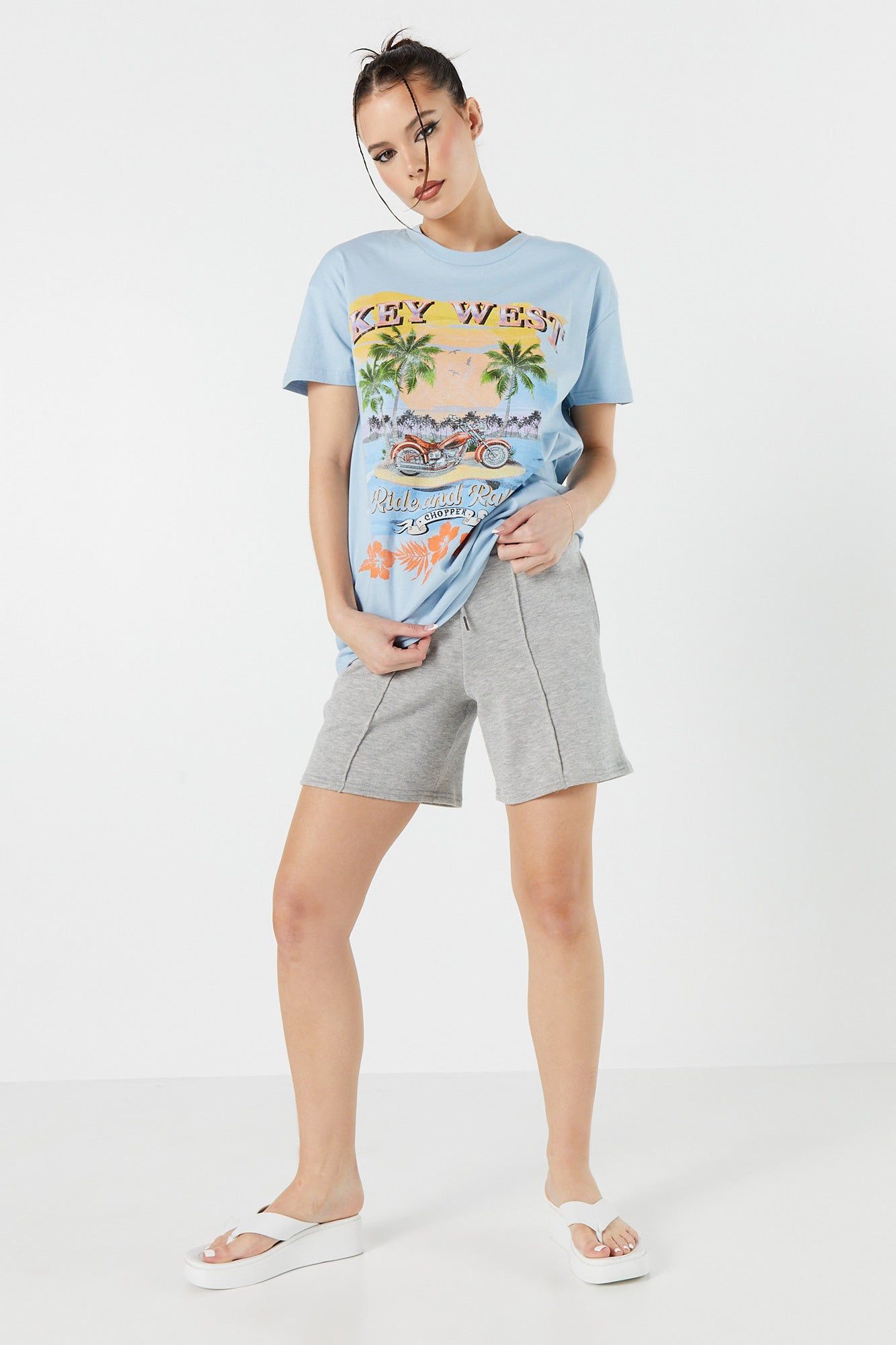 Key West Oversized Graphic T-Shirt sold by Urban Planet product image thumbnail 3