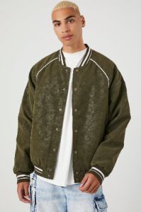 Blouson aviateur de style universitaire rayé sold by Urban Planet
