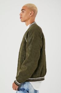 Blouson aviateur de style universitaire rayé sold by Urban Planet