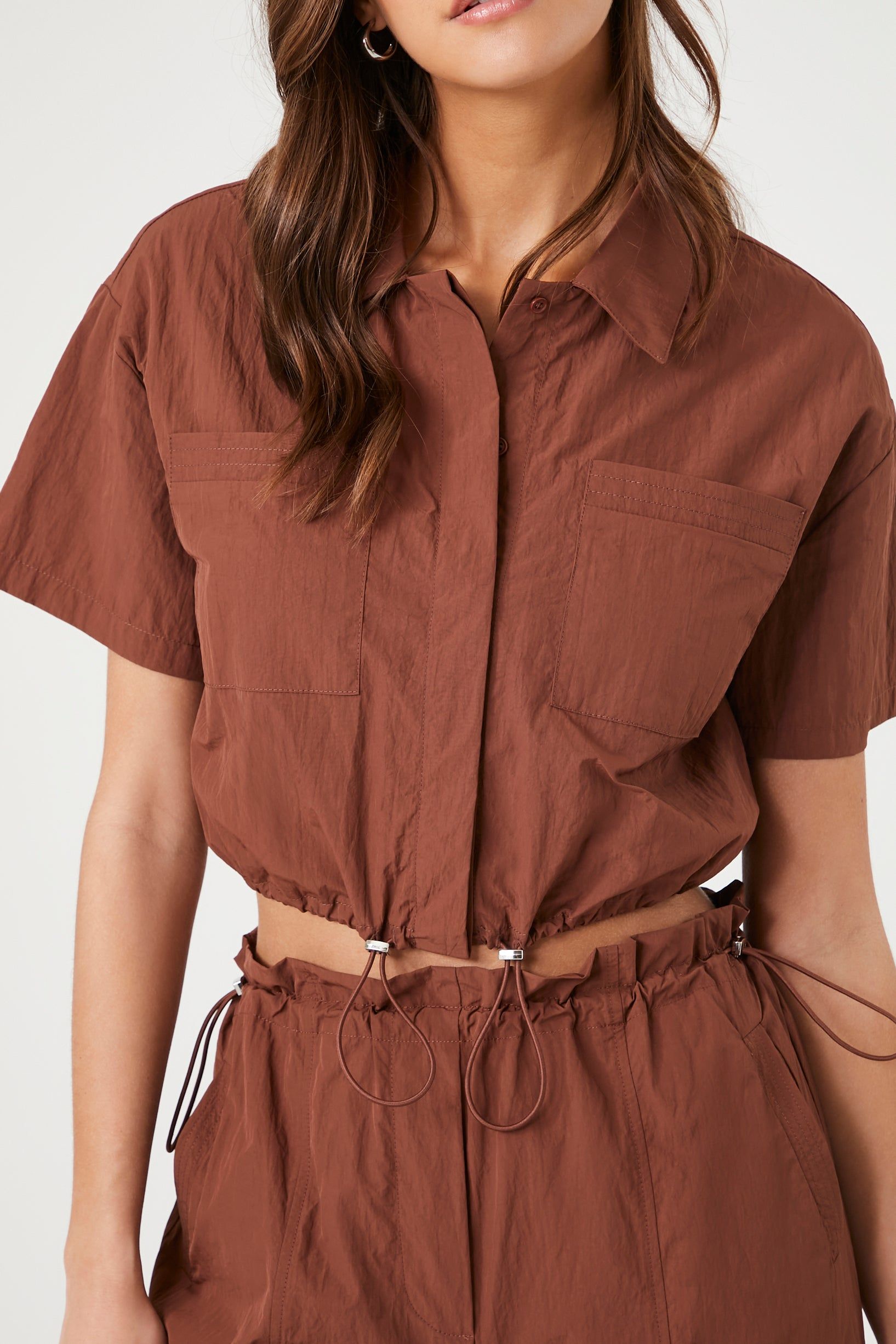 Toggle Drawstring Crop Top sold by Urban Planet product image thumbnail 5