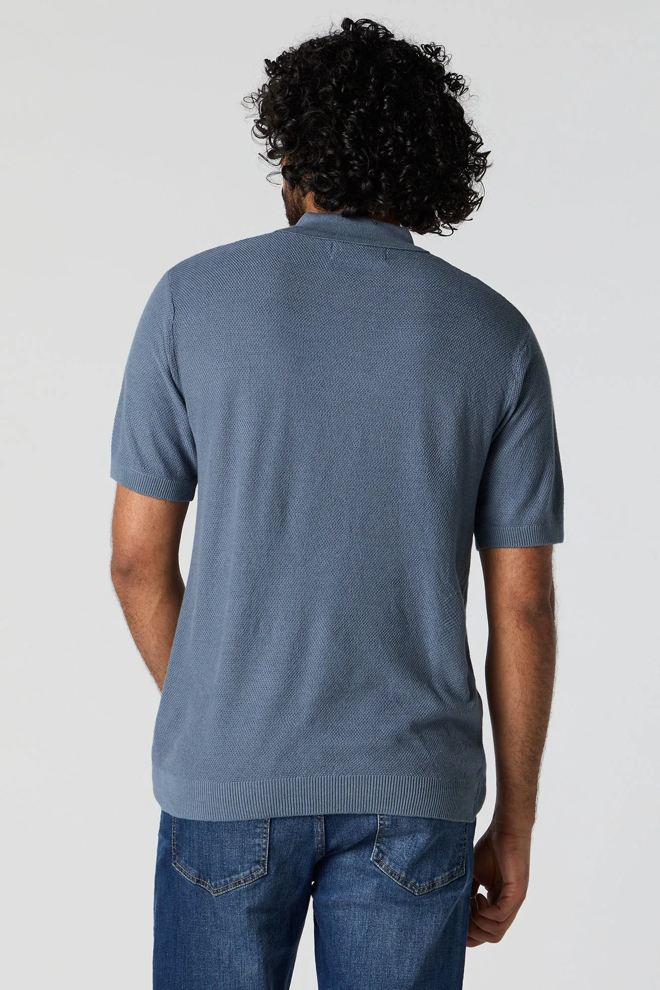 Textured Polo T-Shirt sold by Urban Planet product image thumbnail 2