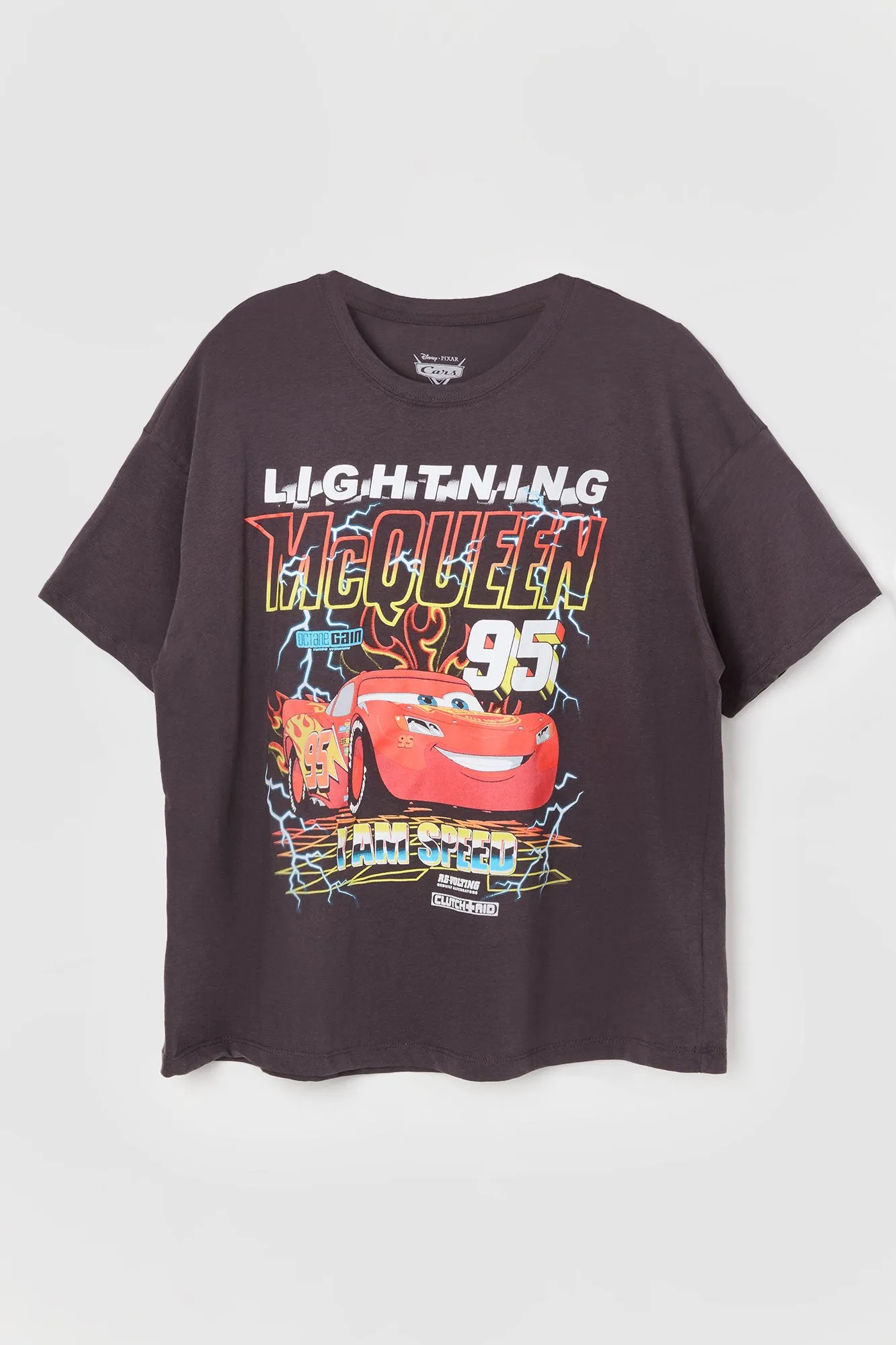 Lightning McQueen Graphic Boyfriend T-Shirt sold by Urban Planet product image thumbnail 4