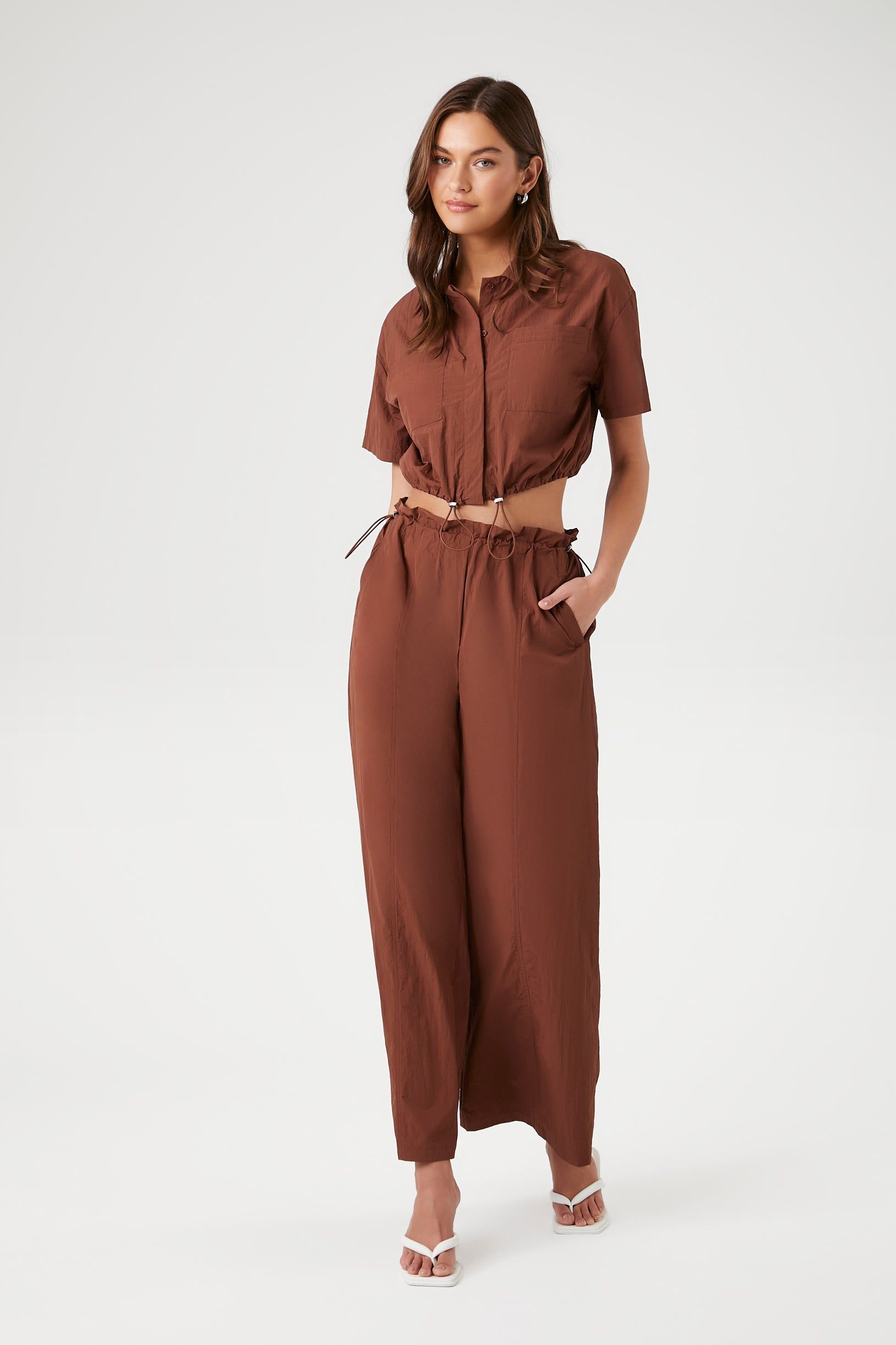 Toggle Drawstring Crop Top sold by Urban Planet product image thumbnail 4