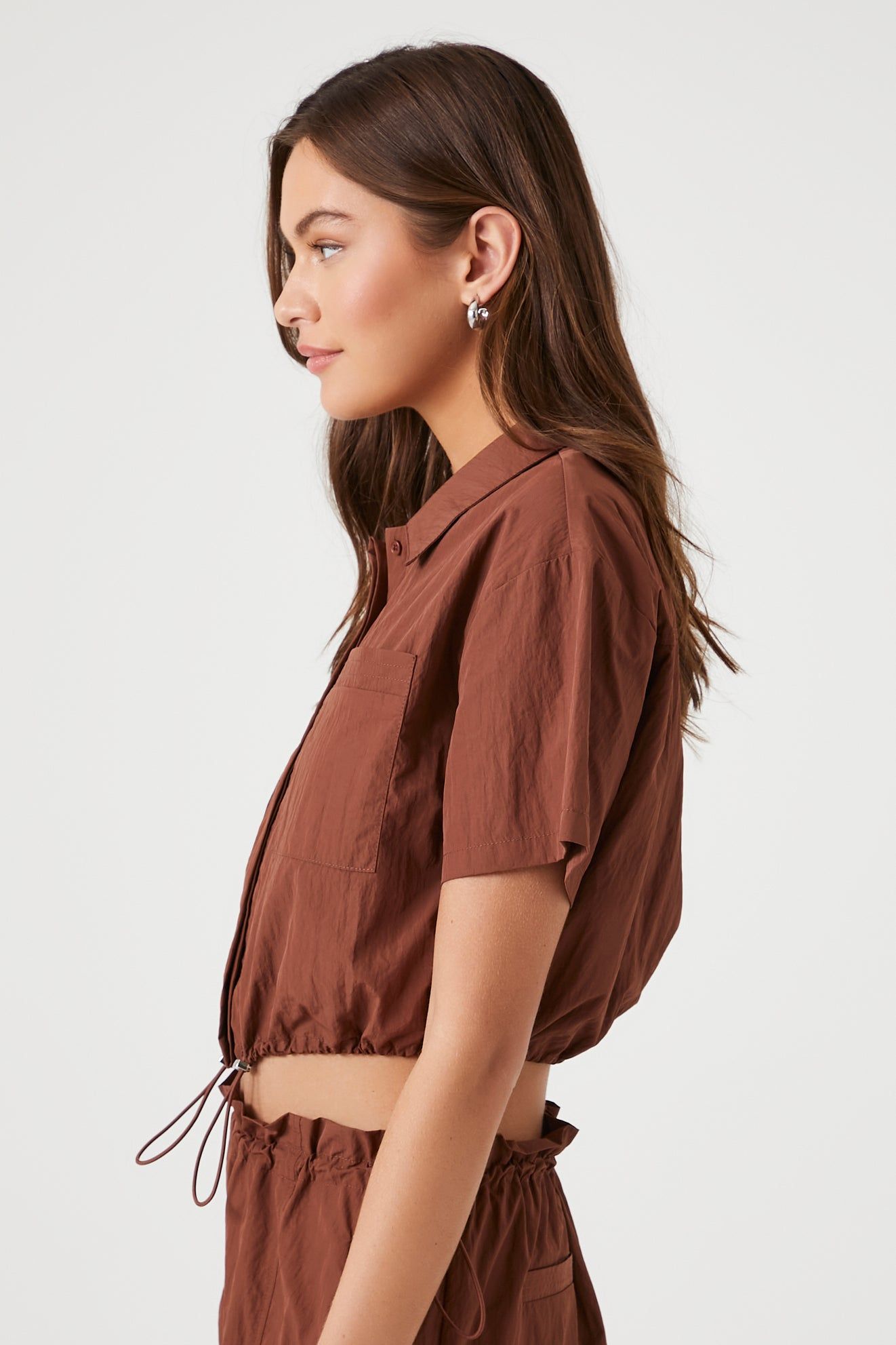 Toggle Drawstring Crop Top sold by Urban Planet product image thumbnail 2