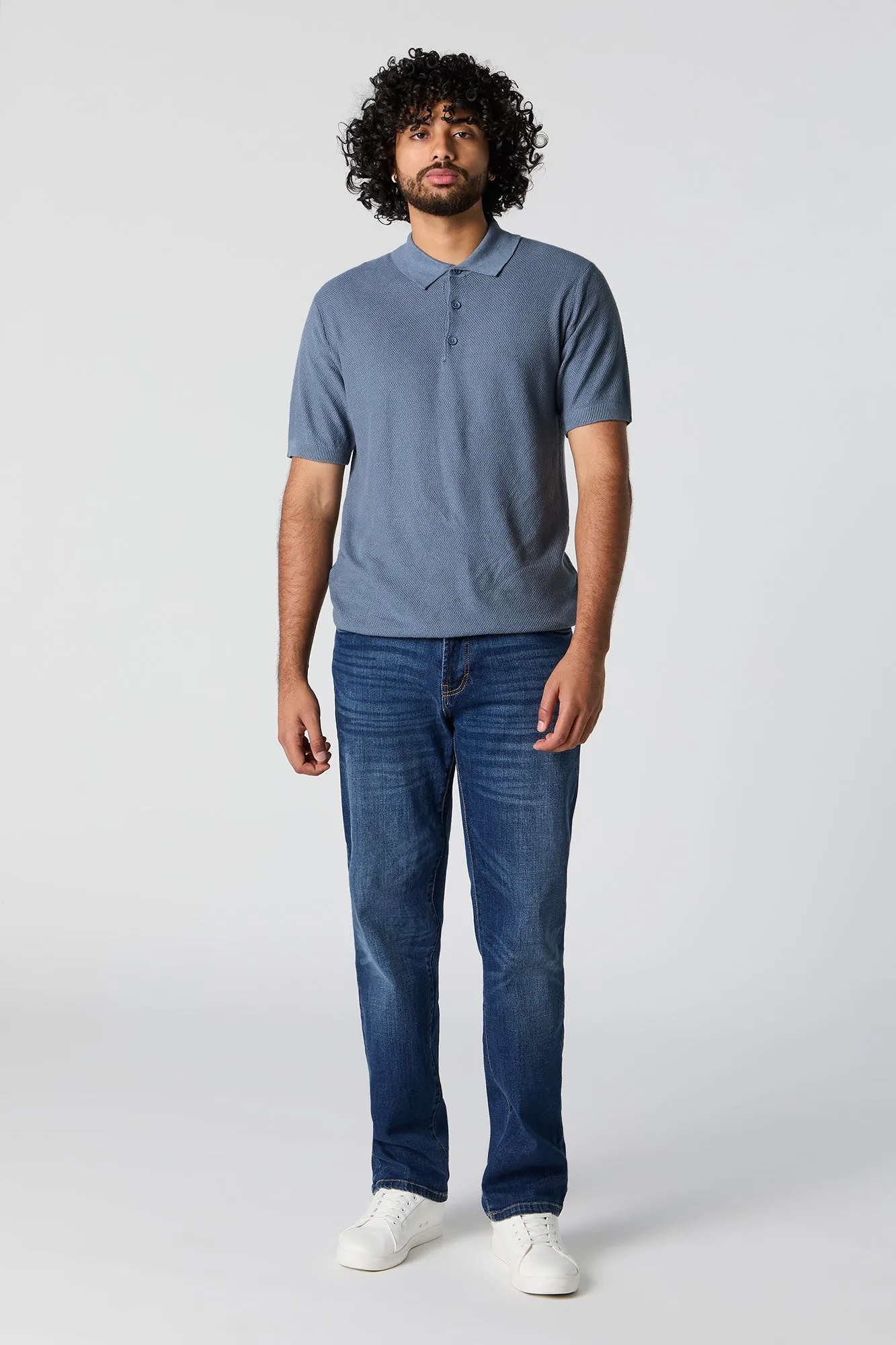 Textured Polo T-Shirt sold by Urban Planet product image thumbnail 3