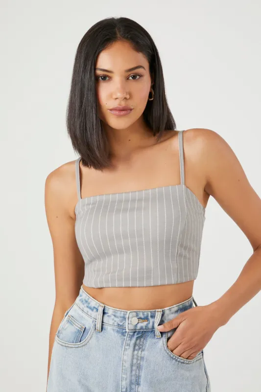 Pinstriped Crop Top sold by Urban Planet