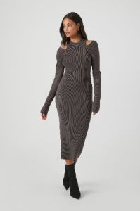 Shoulder Cut-Out Midi Sweater Dress sold by Urban Planet